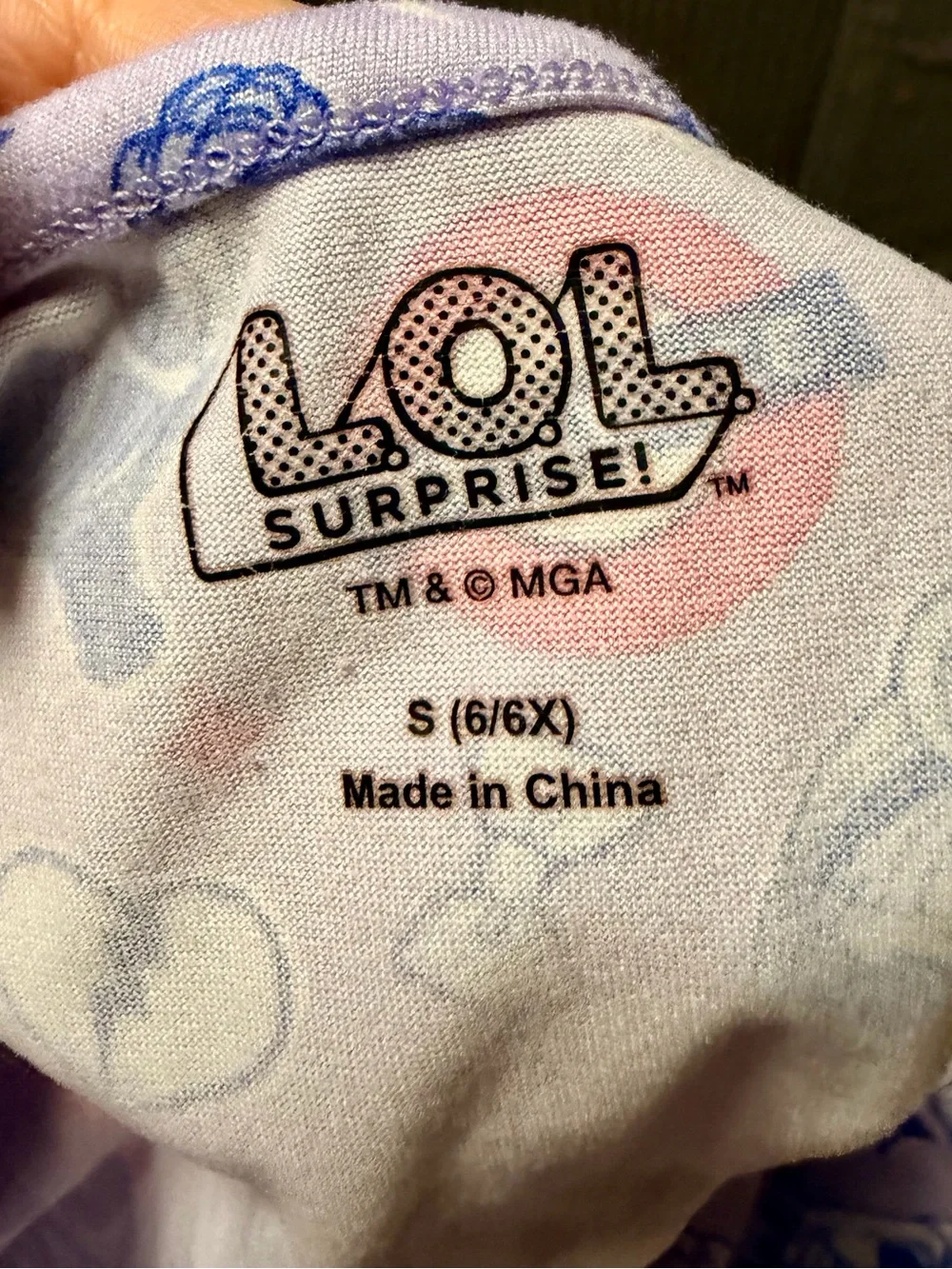 L.O.L. Surprise! Girls Purple Pink Blue Character Print Casual Dress